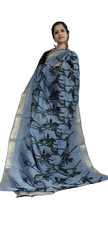 Organza Silk Linen Saree SILK ZONE