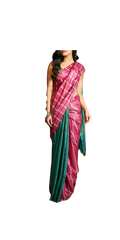 Soft Silk Stripes Saree With Exclusive Offer Buy 1 and Get 1 free M J HANDLOOM