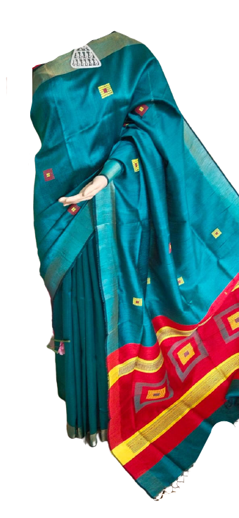 Tussar Dupion Silk Saree SILK ZONE