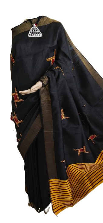 Tussar Dupion Silk Saree SILK ZONE