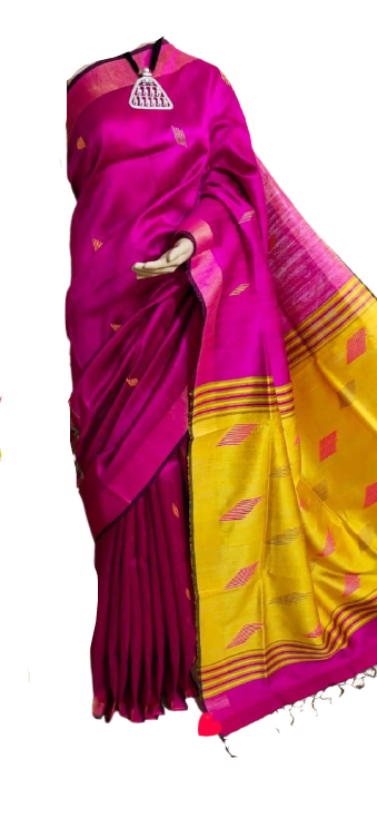 Tussar Dupion Silk Saree SILK ZONE