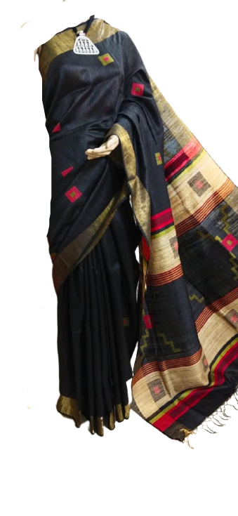Tussar Dupion Silk Saree SILK ZONE