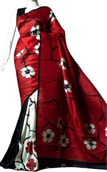 Bishnupuri Silk Hand Painting Saree