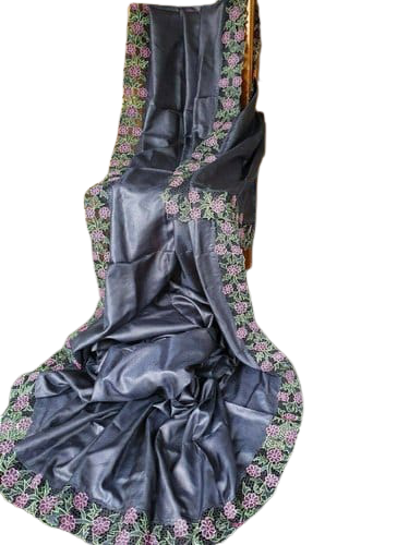 Tussar silk cotwork saree