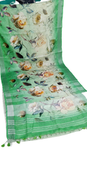Linen digital print saree Yasir