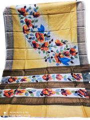 TUSSAR SILK PRINT SAREE
