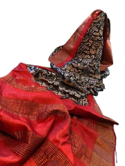 TUSSAR SILK PRINT SAREE