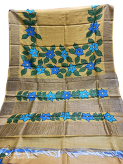 TUSSAR SILK PRINT SAREE