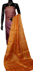 Tussar silk embroidery suit SILK ZONE