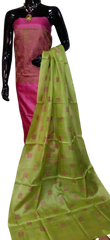 Tussar silk embroidery suit SILK ZONE