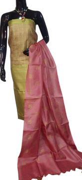 Tussar silk printed suit SILK ZONE