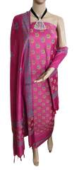Soft silk hand block print suit PTS