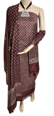 Soft silk hand block print suit PTS