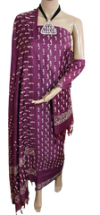 Soft silk hand block print suit PTS