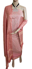 Soft silk hand block print suit PTS