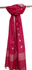 Cotton linen buta dupatta SILK ZONE