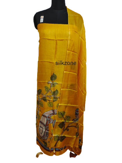 Tussar Silk Hand Block Print Suit
