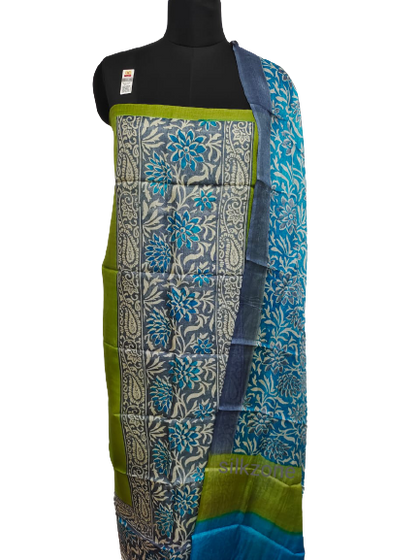 Tussar Silk Hand Block Print Suit