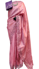 Tussar silk cutwork design saree SILK ZONE