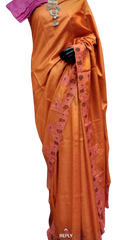 Tussar silk cut work design saree SILK ZONE