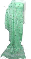 Cotton linen embroidery suit SILK ZONE