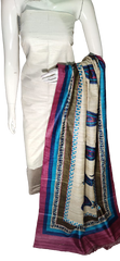 Pure tussar ghicha silk suit silk zone