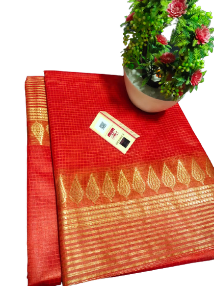 Pure Silk Linen Saree