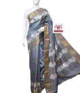 Pure Tussar Silk print saree