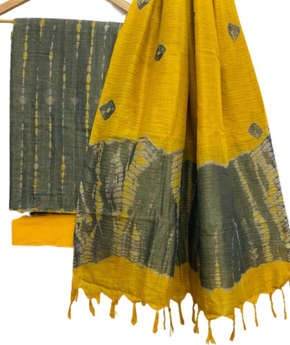 Shibori cotton dupion suit