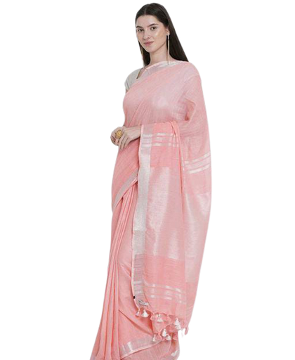 Semi linen soft saree