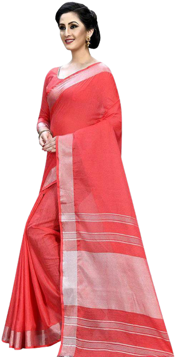 Semi linen soft saree