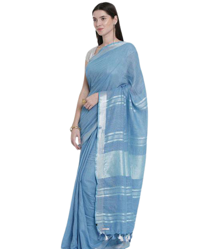 Semi linen soft saree