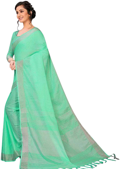 Semi linen soft saree