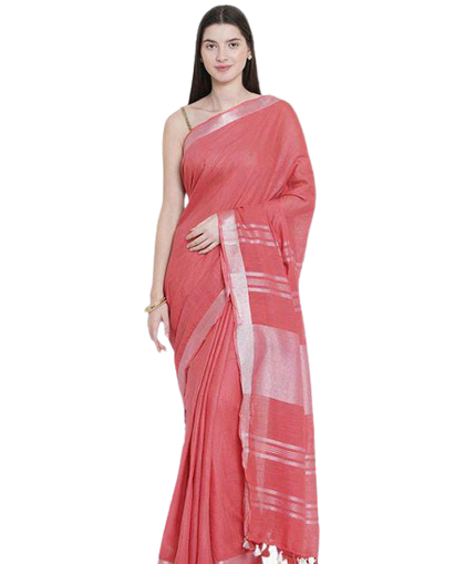 Semil linen soft saree