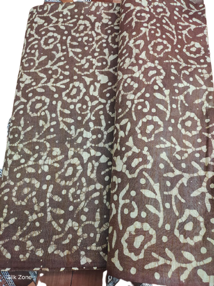 Cotton dupion batik print fabric
