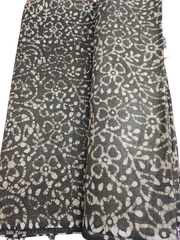 Cotton dupion batik print fabric SILK ZON