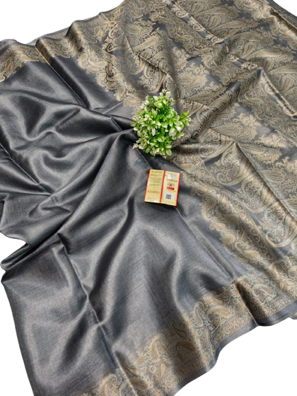 Pure tussar silk saree