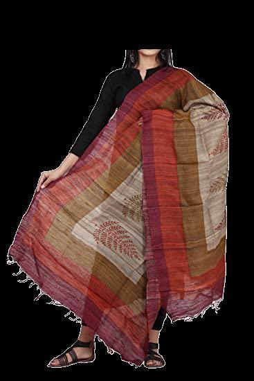 TUSSAR SILK PRINT DUPATTA