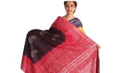 KHADI LINEN BUTTA SAREE