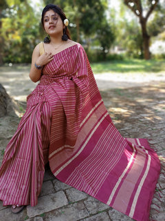 Semi Ghicha check Dilk Saree