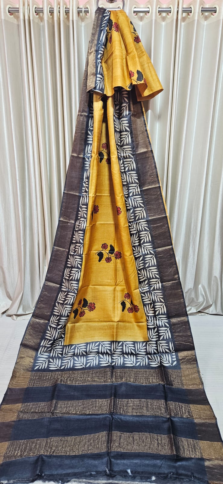 Pure tussar silk saree