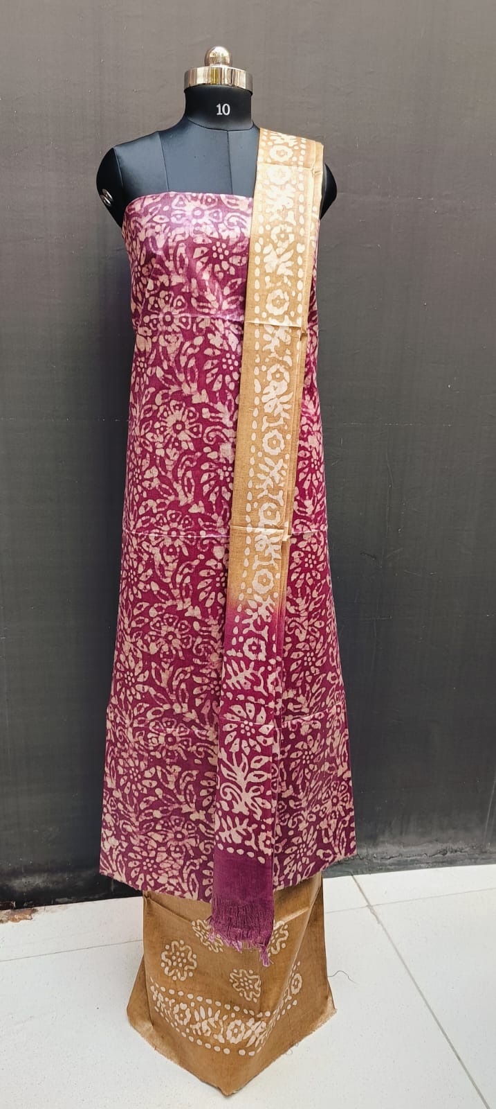 Batik print suit