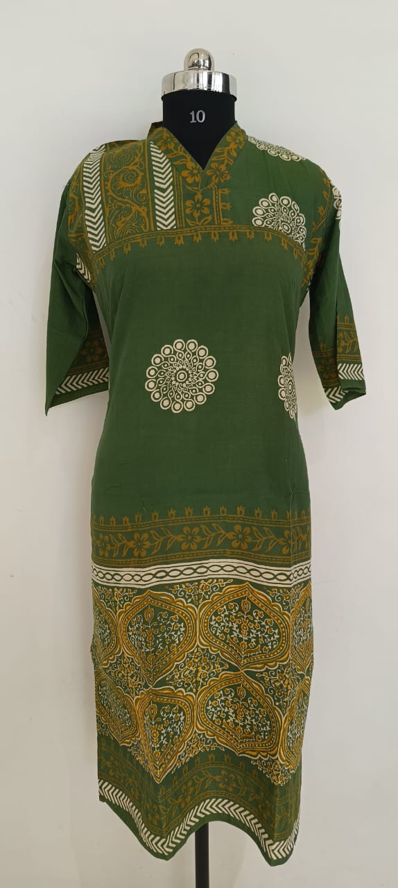 Soft silk buta kurti