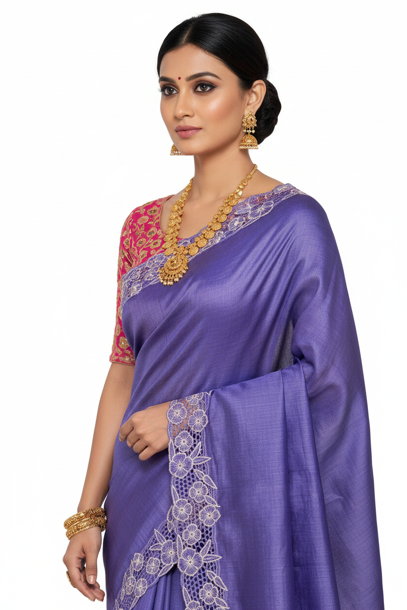 Tussar Silk Saree - Detail