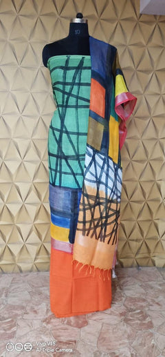 Linen Print Suit