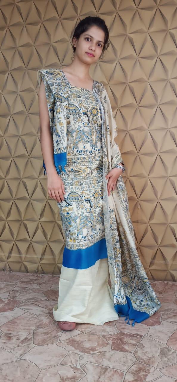Cotton Madhubani Dress silkzon.in