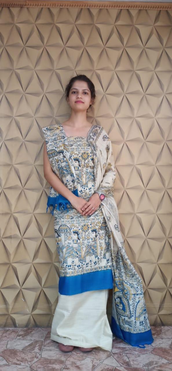 Cotton Madhubani Dress silkzon.in