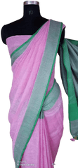 Linen saree silkzon.in