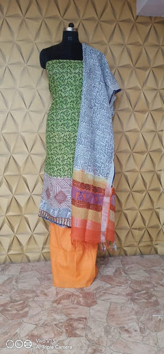 Linen Print Suit