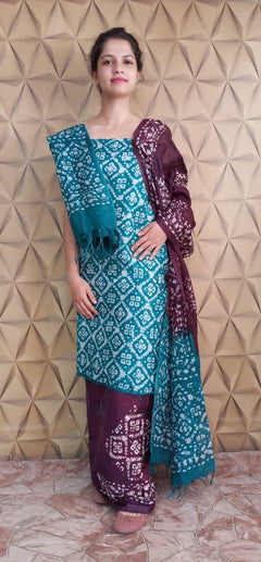 Linen Print Suit
